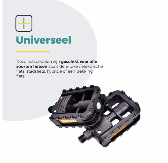 Voltano Fold'M Vouwpedalen - Zwart - Fietspedalen