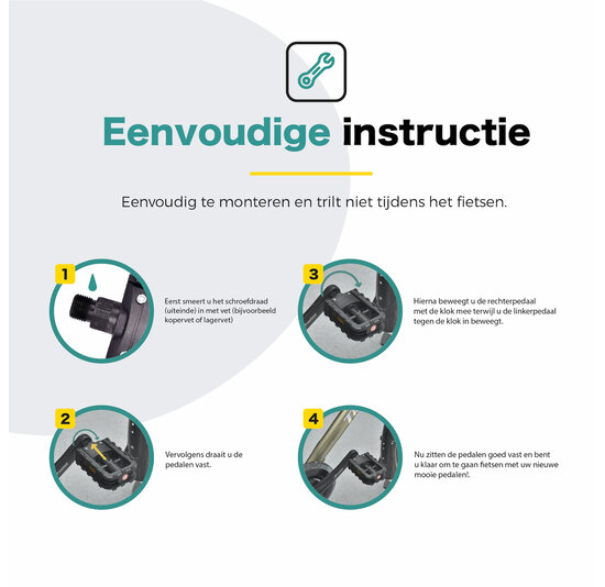 Voltano Fold'M Vouwpedalen - Zwart - Fietspedalen