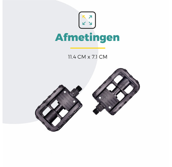 Voltano Fold'M Vouwpedalen - Zwart - Fietspedalen