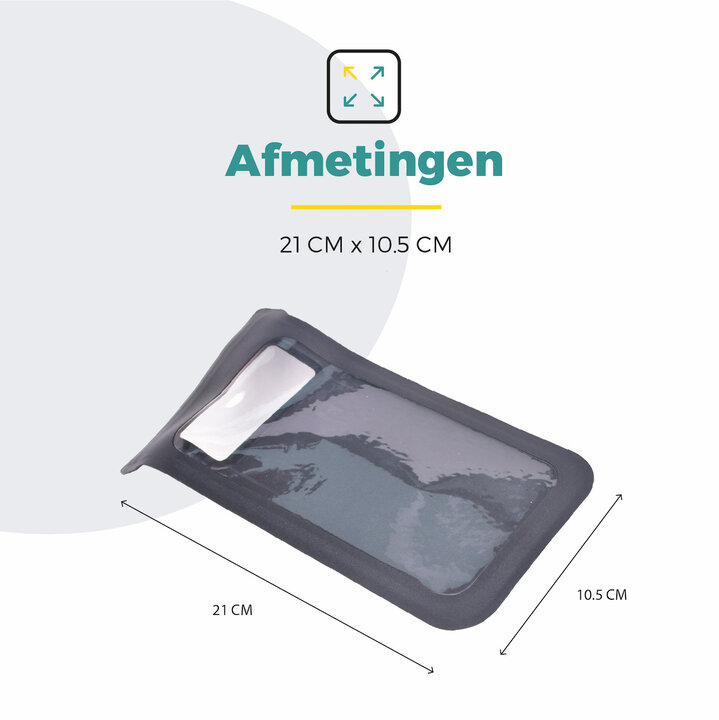 Voltano Telefoonhouder Fiets - Waterdicht - Zwart