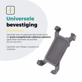 Voltano Telefoonhouder Fiets - 360 Graden Draaibaar - Zwart