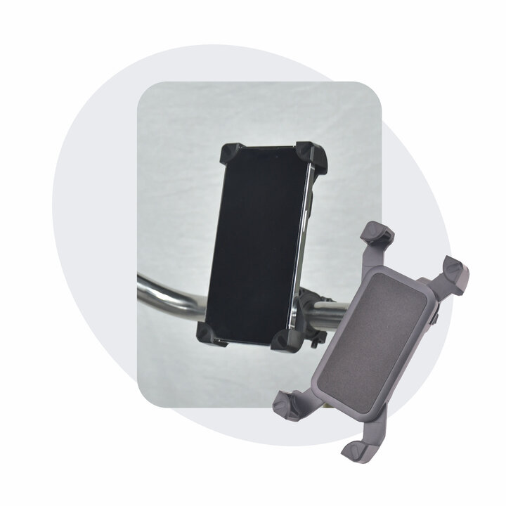 Voltano Telefoonhouder Fiets - 360 Graden Draaibaar - Zwart