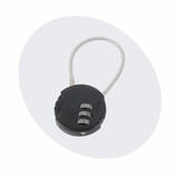 Voltano Fietstas Slot - Hangslot / Cijferslot - Zwart