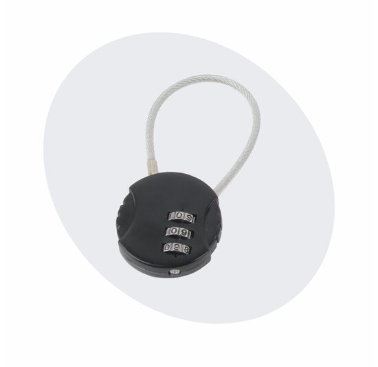 Voltano Fietstas Slot - Hangslot / Cijferslot - Zwart