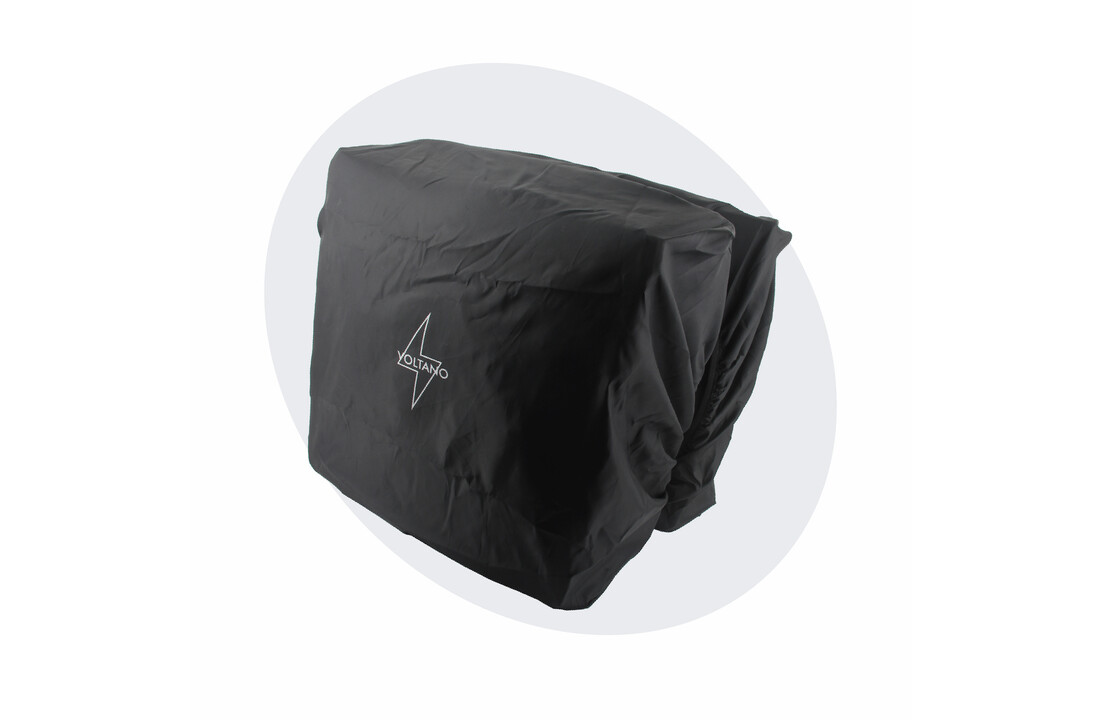 Voltano Regenhoes Dubbele Fietstas - 30-60 Liter - 100% Waterdicht - Zwart