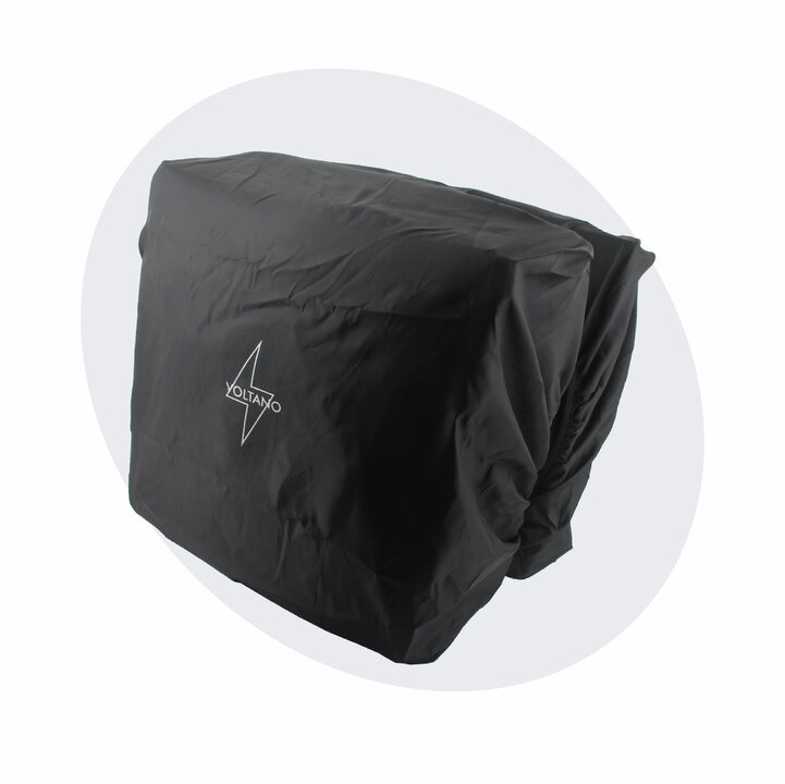 Voltano Regenhoes Dubbele Fietstas - 30-60 Liter - 100% Waterdicht - Zwart