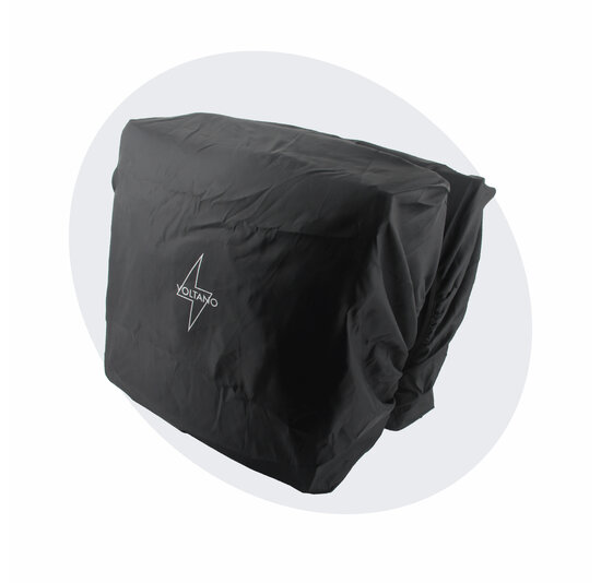 Voltano Regenhoes Dubbele Fietstas - 30-60 Liter - 100% Waterdicht - Zwart
