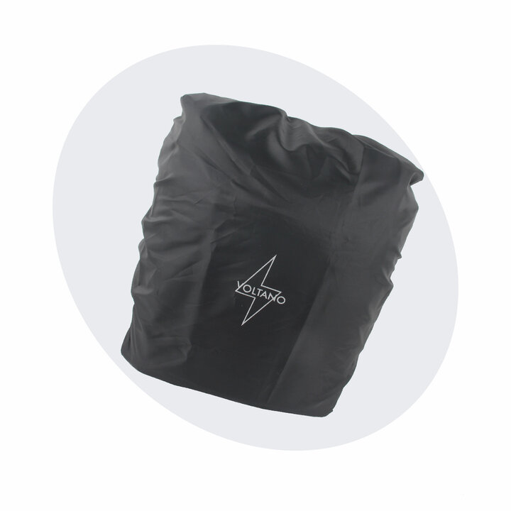 Voltano Regenhoes Enkele Fietstas / Rugtas - 18-30 Liter - 100% Waterdicht - Zwart