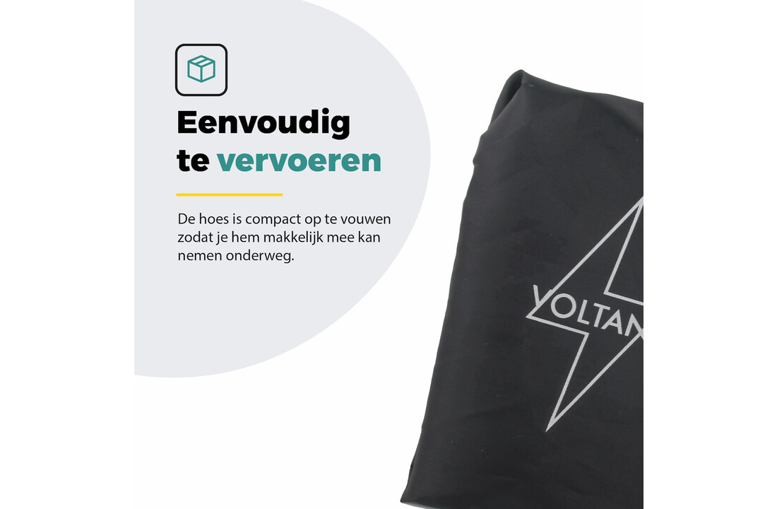 Voltano Regenhoes Enkele Fietstas / Rugtas - 18-30 Liter - 100% Waterdicht - Zwart