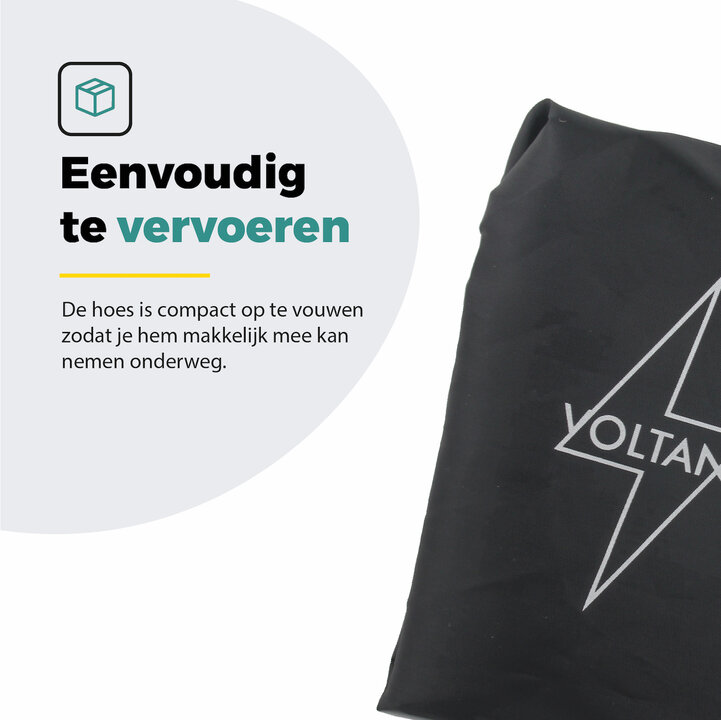 Voltano Regenhoes Enkele Fietstas / Rugtas - 18-30 Liter - 100% Waterdicht - Zwart