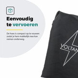 Voltano Regenhoes Enkele Fietstas / Rugtas - 18-30 Liter - 100% Waterdicht - Zwart