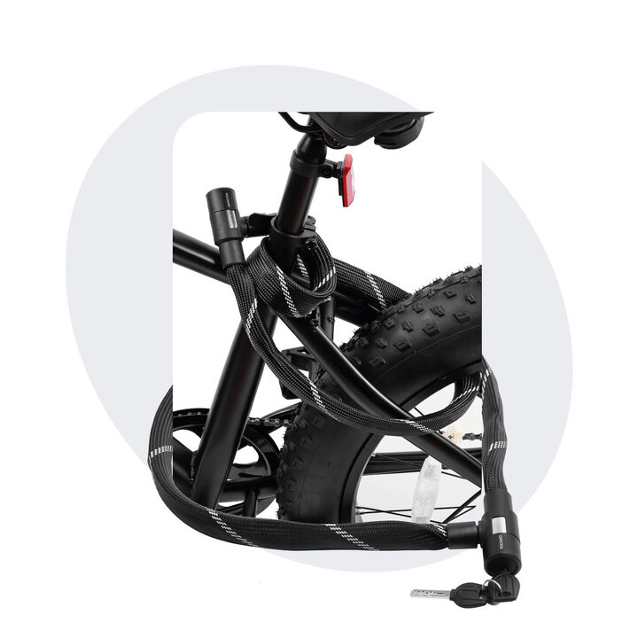 Voltano City Kettingslot - 110CM - 6MM - Nylon Hoes