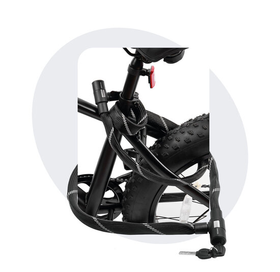 Voltano City Kettingslot - 110CM - 6MM - Nylon Hoes