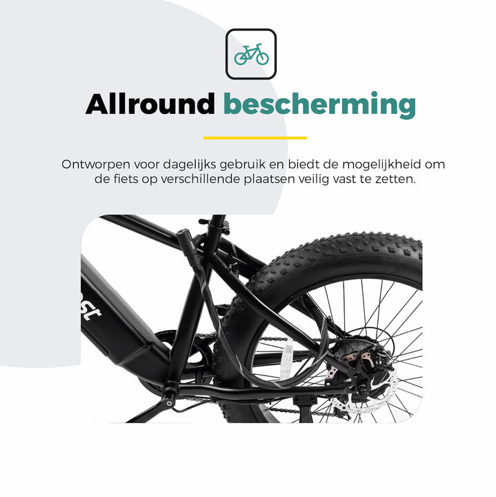 Voltano City Kettingslot - 110CM - 6MM - Nylon Hoes