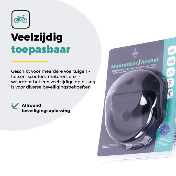 Voltano Muuranker Secure -  Incl. Bevestigingsmateriaal