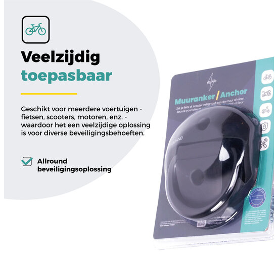 Voltano Muuranker Secure -  Incl. Bevestigingsmateriaal