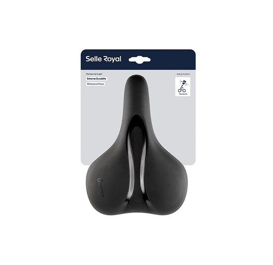 Selle Royal Rio Moderate Unitech Fietszadel - Unisex Zadel - Zwart
