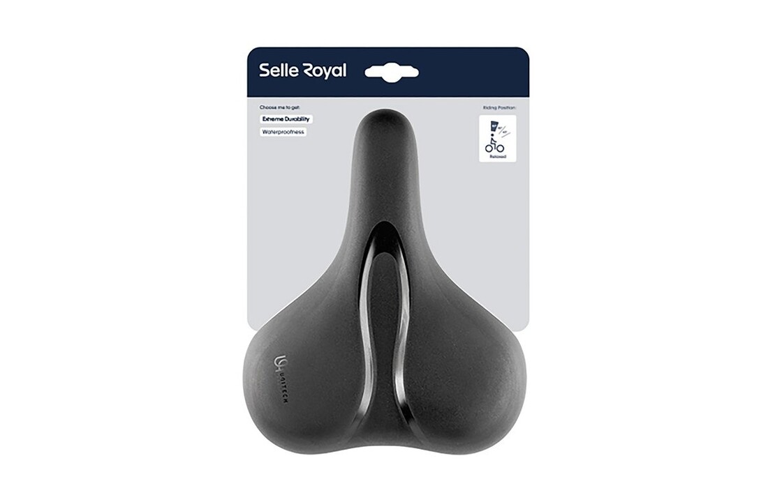 Selle Royal Rio Relaxed Breed Fietszadel - Unisex Zadel - Zwart