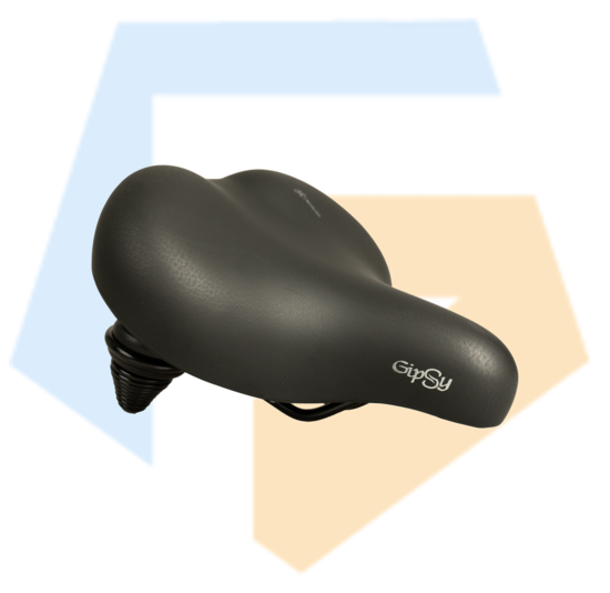 Selle Royal Gipsy Spring Relaxed Drifter Fietszadel - Zwart - Royal Gel - Unisex