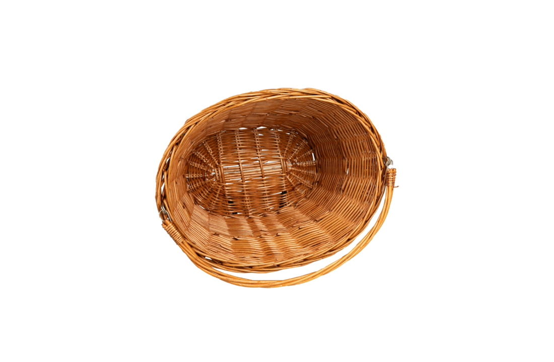 Falkx Rotan Fietsmand Riet - 33L - Bruin