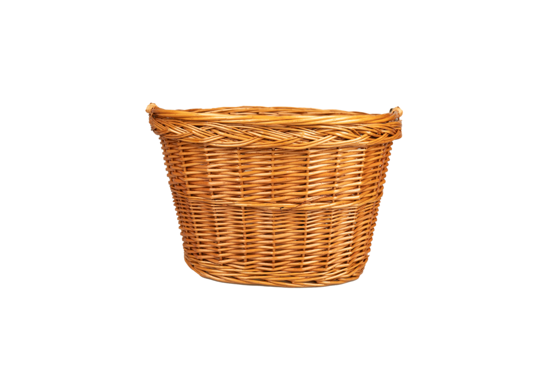 Falkx Rotan Fietsmand Riet - 33L - Bruin