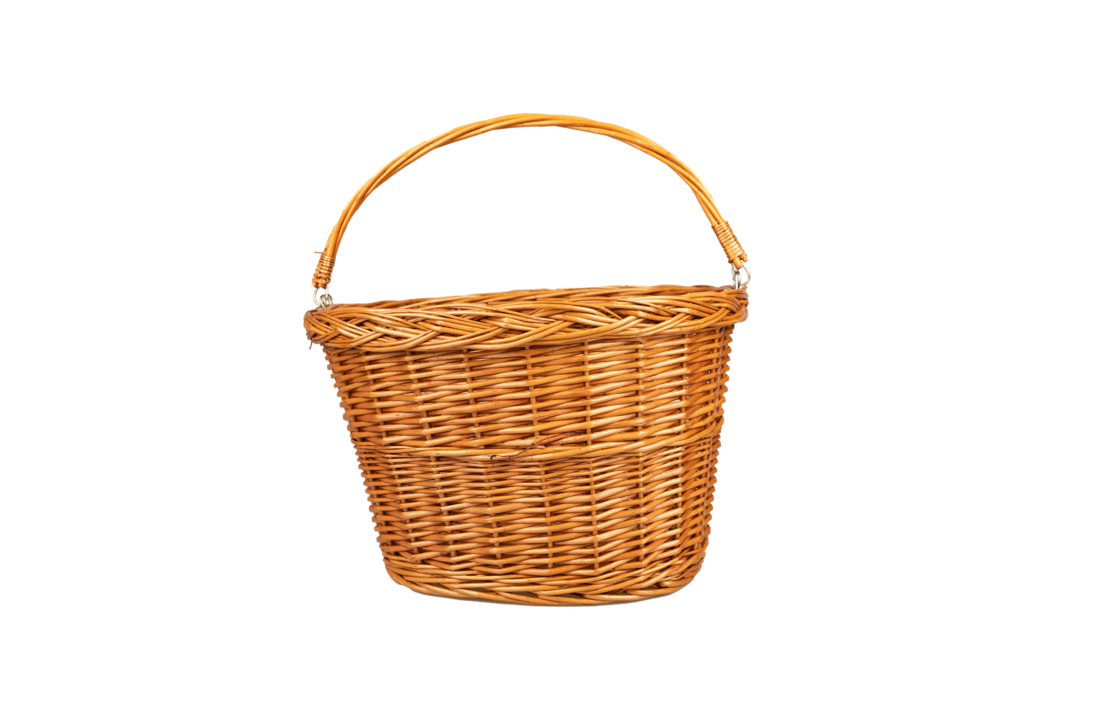 Falkx Rotan Fietsmand Riet - 33L - Bruin