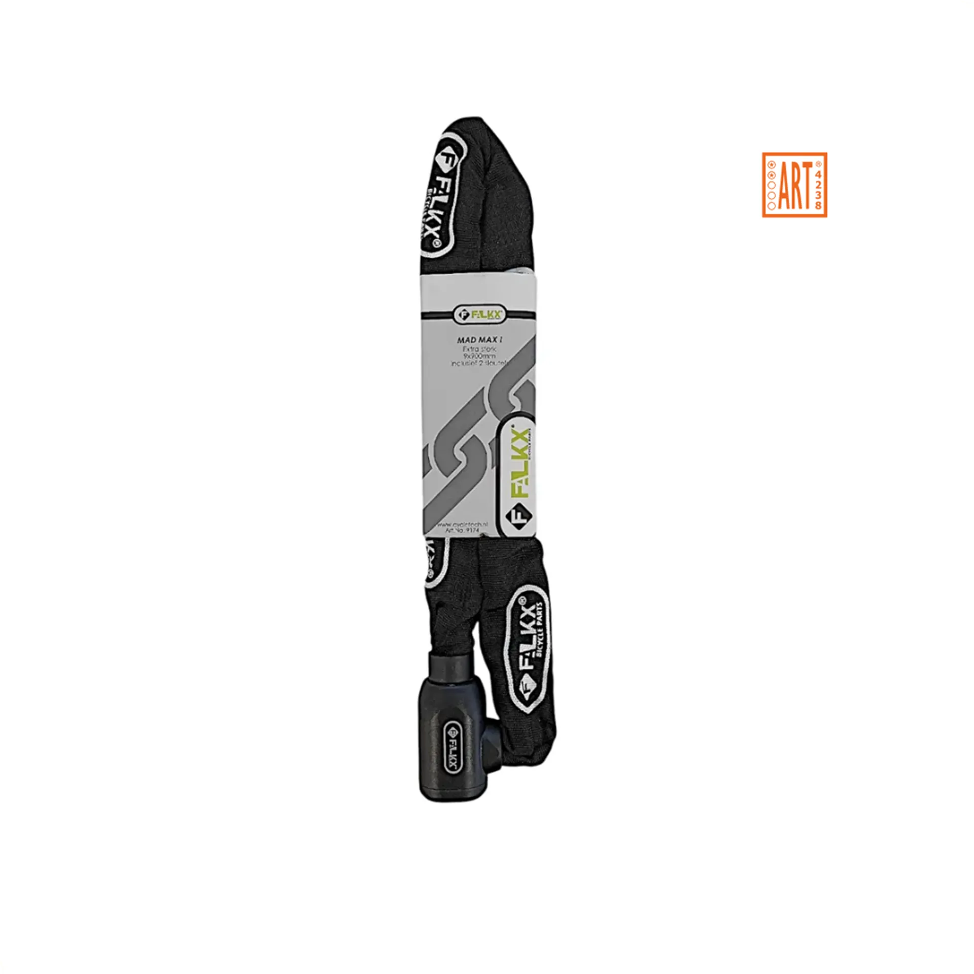 Falkx Kettingslot Mad Max I - Art2 Goedgekeurd - 90 CM - Zwart