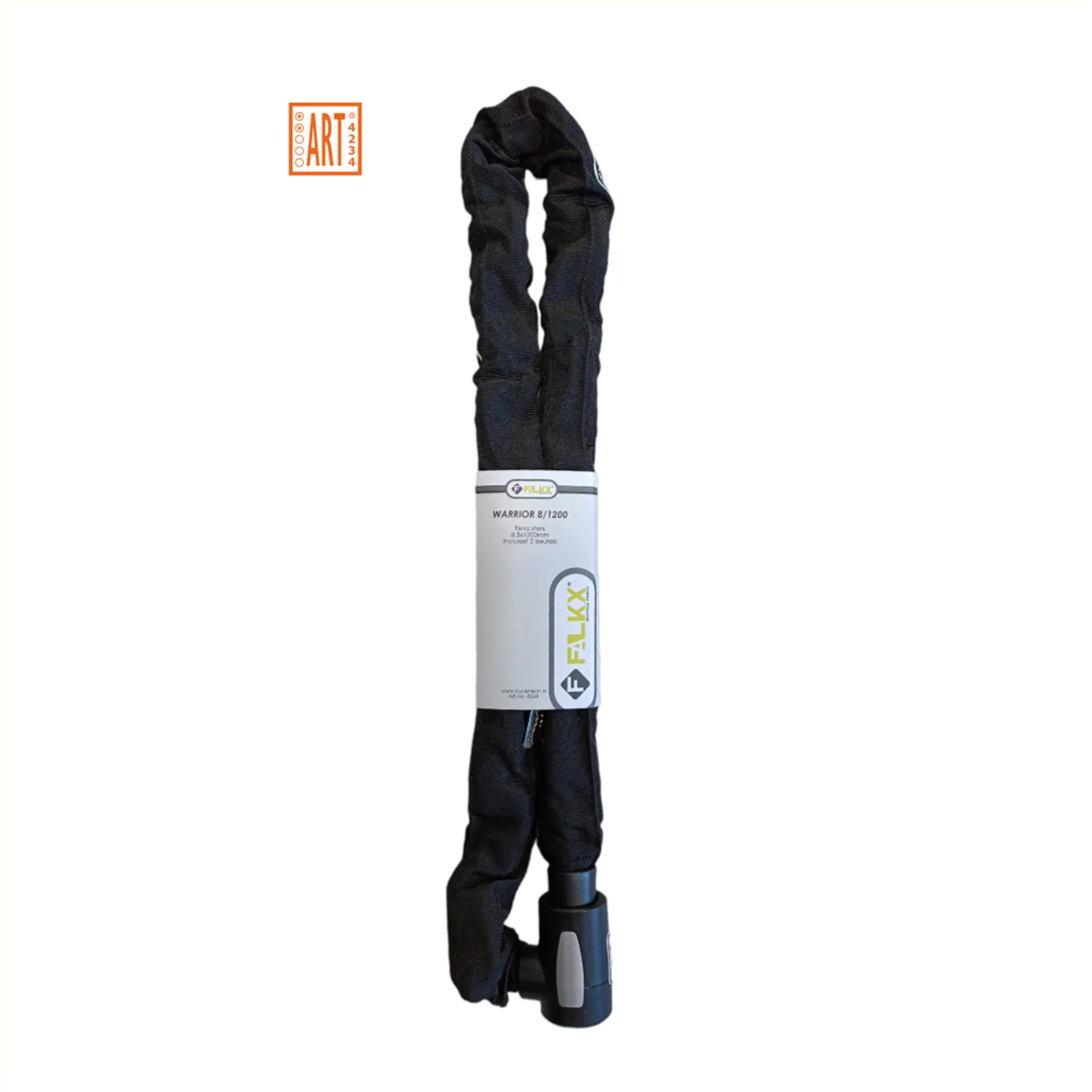 Falkx Kettingslot Warrior - Art2 Goedgekeurd - 120 CM - Zwart