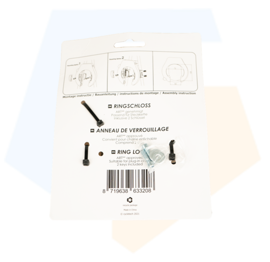 FALKX Armour Ringslot Art2 - Zwart - Insteekoptie