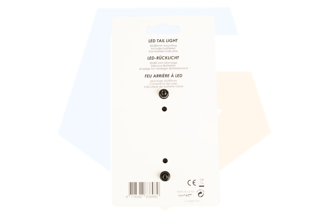 Falkx Modern LED Achterlicht - Batterij