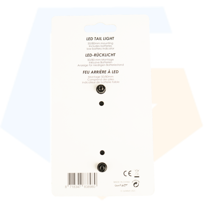 Falkx Modern LED Achterlicht - Batterij