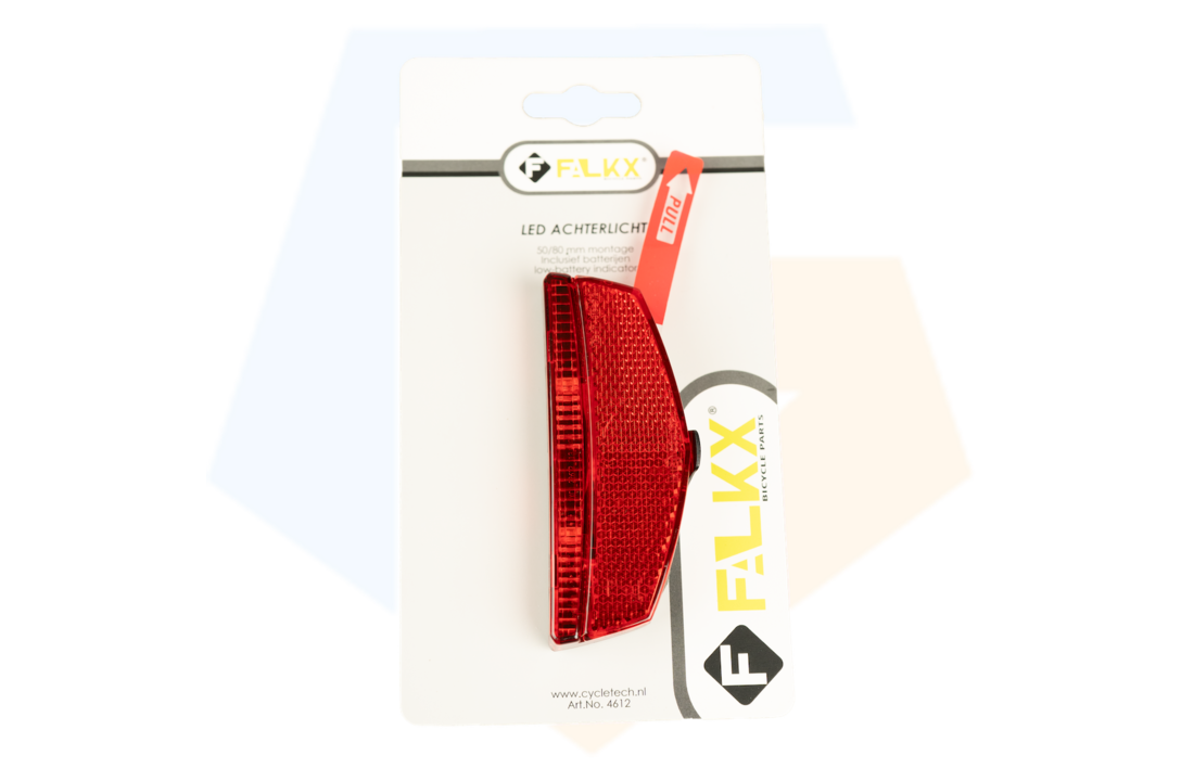 Falkx Modern LED Achterlicht - Batterij