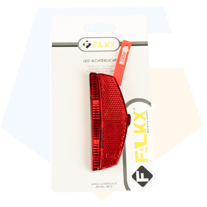 Falkx Modern LED Achterlicht - Batterij