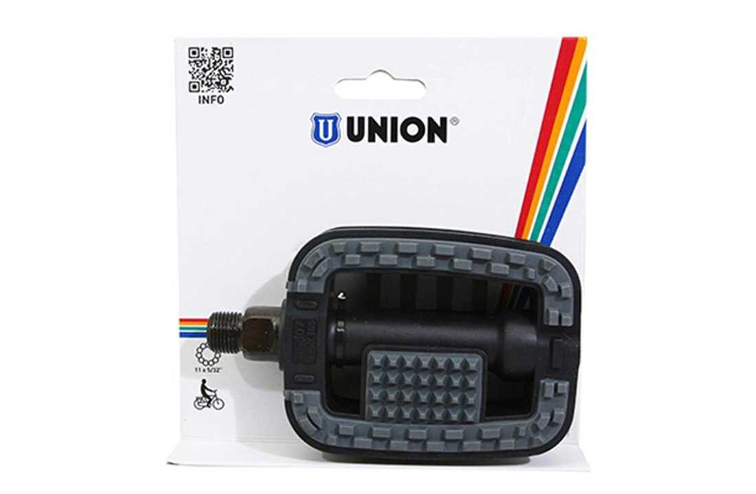 Union SP 807 Fietspedalen - Anti Slip Pedalen - Zwart / Grijs