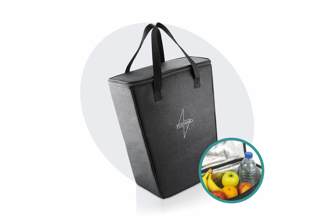Voltano Koeltas Voor Fietstas Of Rugtas - Inleg Koeltas - Boodschappentas - Zwart - 20 Liter