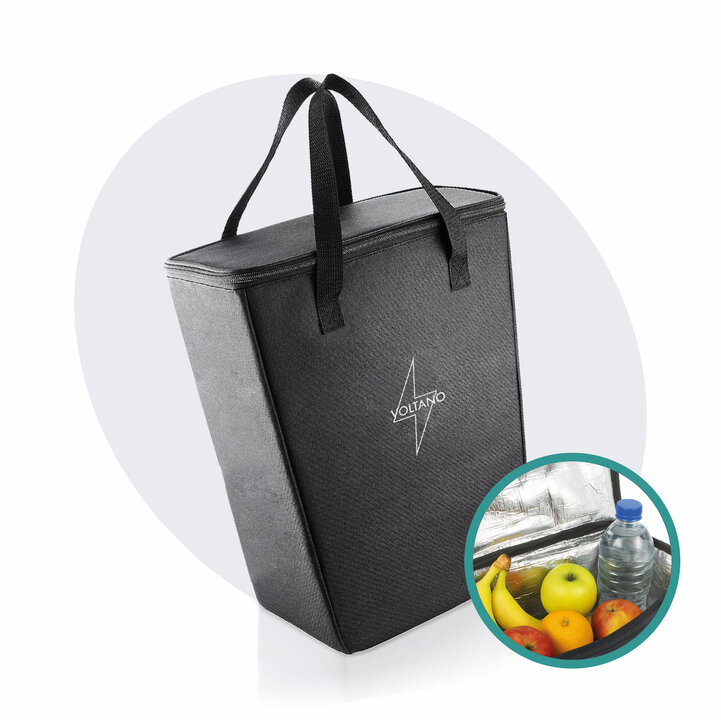 Voltano Koeltas Voor Fietstas Of Rugtas - Inleg Koeltas - Boodschappentas - Zwart - 20 Liter