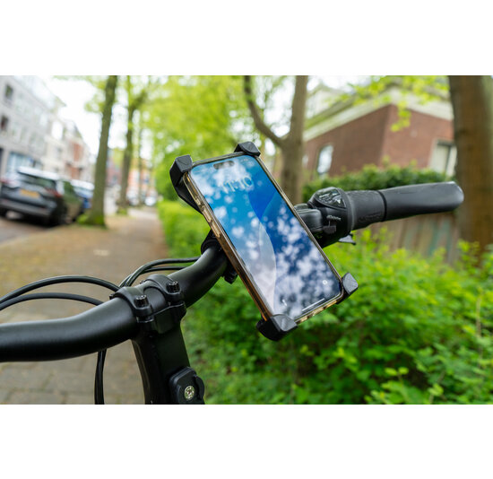 Voltano Telefoonhouder Fiets - 360 Graden Draaibaar - Zwart