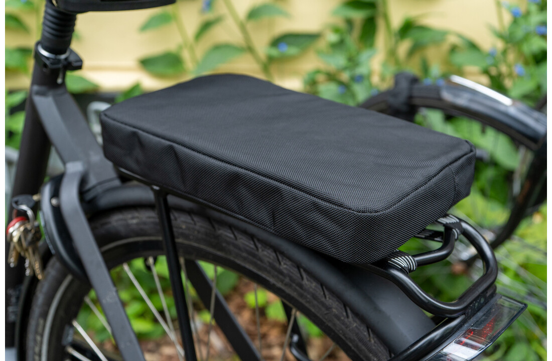 Voltano Fietskussen / Bagagedragerkussen - Extra dik 5 CM - Zwart