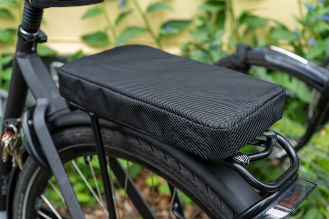 Voltano Fietskussen / Bagagedragerkussen - Extra dik 5 CM - Zwart