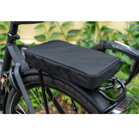 Voltano Fietskussen / Bagagedragerkussen - Extra dik 5 CM - Zwart