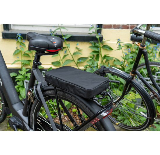 Voltano Fietskussen / Bagagedragerkussen - Extra dik 5 CM - Zwart