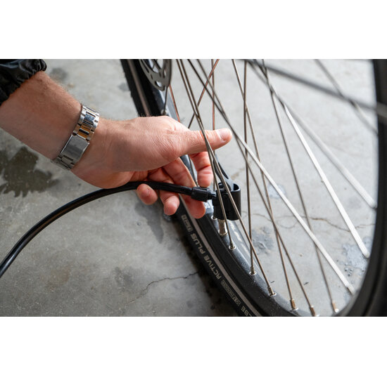 Voltano Hogedruk Fietspomp - Zwart - Manometer - Universele Pomp