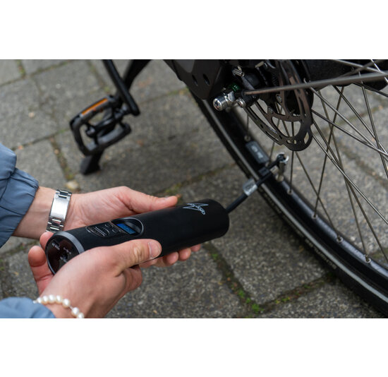 Voltano Draadloze Elektrische Fietspomp - Fietsbanden / Autobanden Pomp - 12V Luchtcompressor - Zaklamp Functie