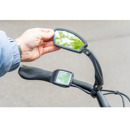 Voltano Fietsspiegel Links - Roestvrijstaal - Extra Stevig - Wegklapbaar