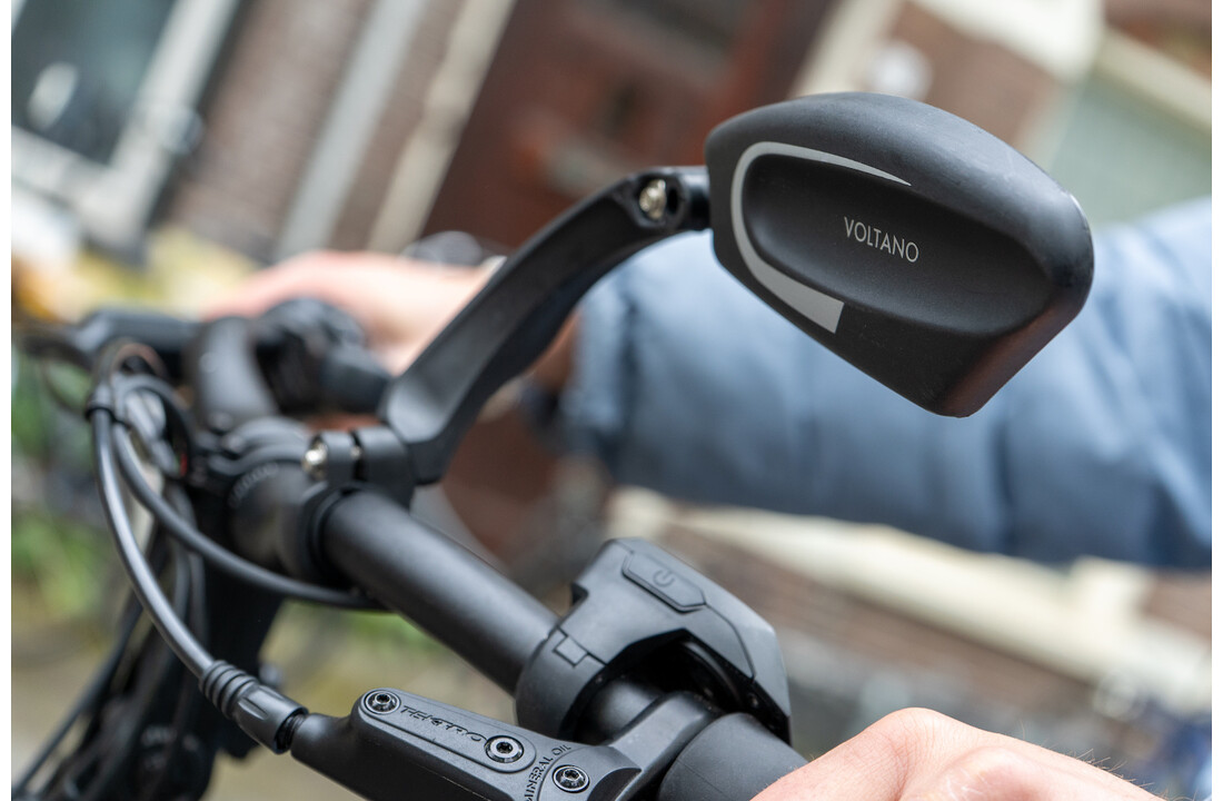 Voltano Fietsspiegel Links - Roestvrijstaal - Extra Stevig - Wegklapbaar