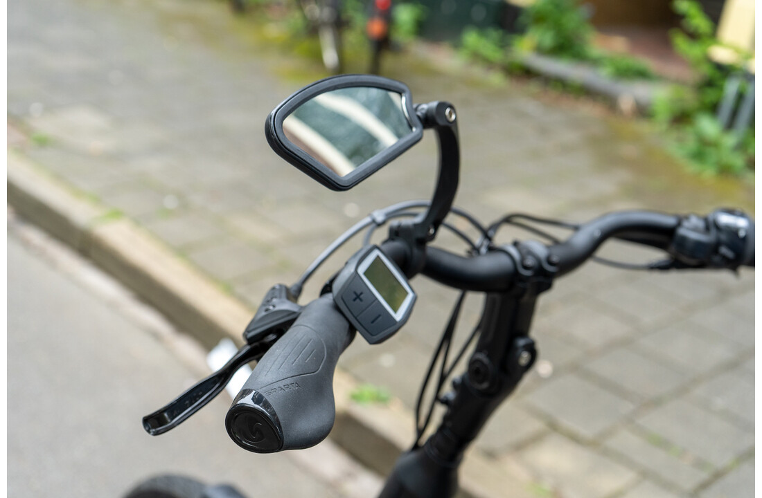 Voltano Fietsspiegel Links - Roestvrijstaal - Extra Stevig - Wegklapbaar