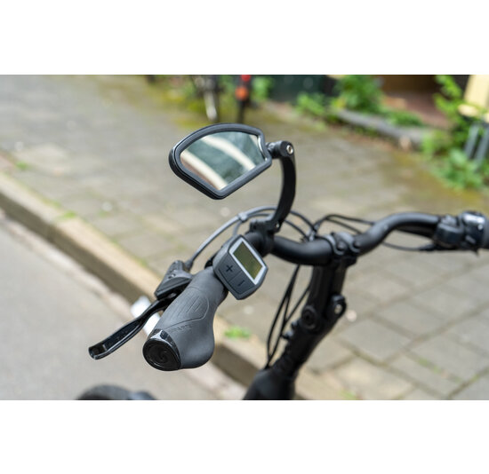 Voltano Fietsspiegel Links - Roestvrijstaal - Extra Stevig - Wegklapbaar