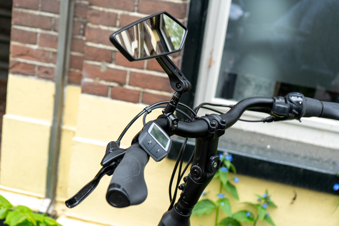 Voltano E-bike Fietsspiegel Links - Zwart - Anti Reflectie