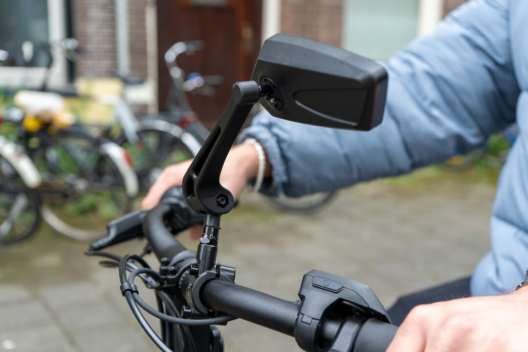 Voltano E-bike Fietsspiegel Links - Zwart - Anti Reflectie