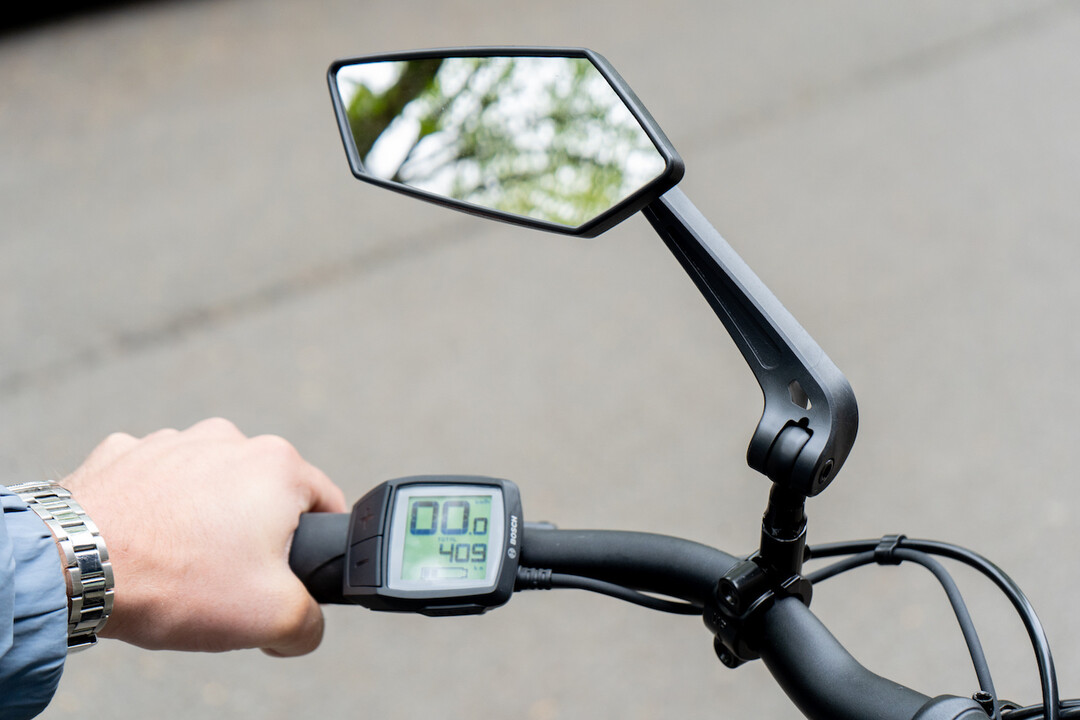 Voltano E-bike Fietsspiegel Links - Zwart - Anti Reflectie